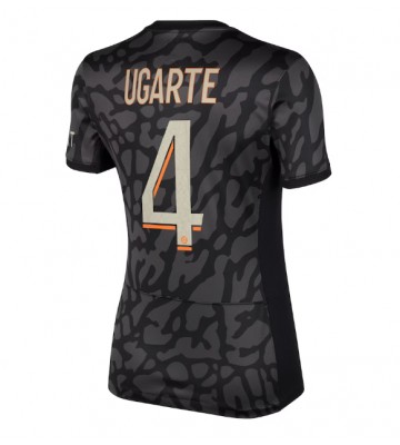 Paris Saint-Germain Manuel Ugarte #4 Tercera Equipación Mujer 2023-24 Manga Corta